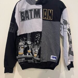 Warner Bros Black and Gray Batman Sweatshirt
